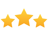 revisao-de-classificacao-de-produto-do-cliente-de-tres-estrelas-ilustracao-vetorial-de-estilo-plano-moderno